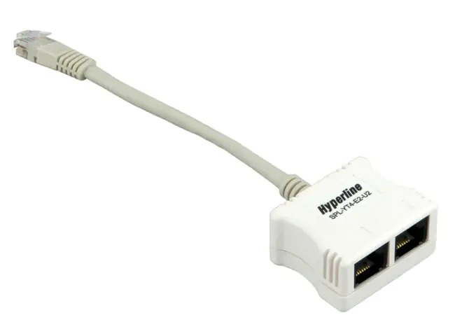 Разветвитель SPL-BRIDGE RJ-45 4Prр.USOC -> 2 x 4Pr.USOC   Hyperline