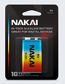 Батарейка 6LR61 Hi-Tech NAKAI