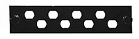 Панель FO-FP-W140H42-8FC/ST-BK Лицевая  (модуль) для установки 8-FC(ST), черная Hyperline